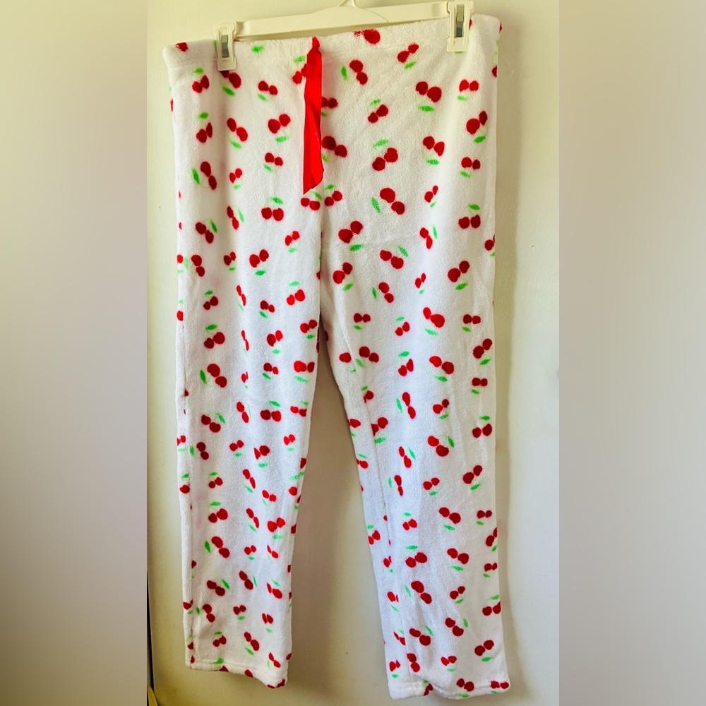 Cherry Print Ladies Pajama Pants